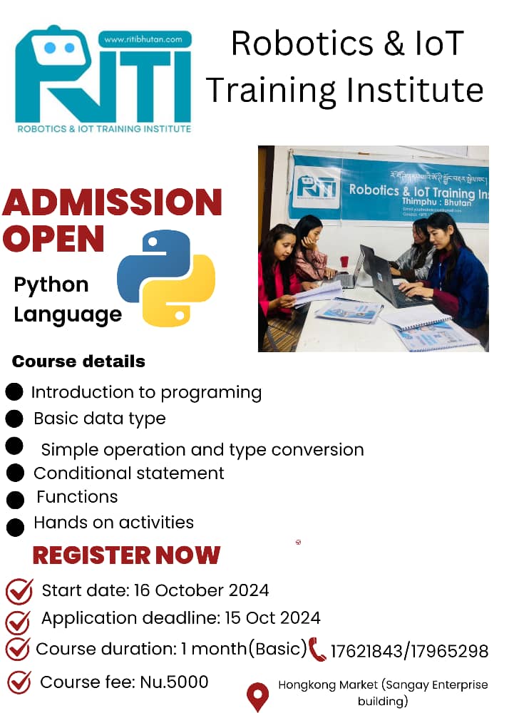 Poster for Python Classes